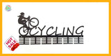 Lady Cycling 48 Tier Medal Hanger Black Sports Medal Hangers