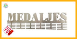 Medaljes 48 Tier Medal Hanger Stainless Steel Brush Finish Sports Medal Hangers