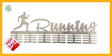 Running Man 48 Tier Medal Hanger Stainless Steel Brush Finish Sports Medal Hangers