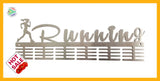 Running Lady 48 Tier Medal Hanger Stainless Steel Brush Finish Sports Medal Hangers