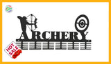 Archery Compound 48 Tier Medal Hanger Black Sports Medal Hangers