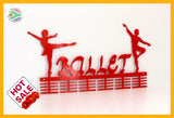 Ballerino & Ballerina Combo 48 Tier Medal Hanger Red Sports Medal Hangers