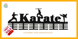 Karate 3 Figure 48 Tier Medal Hanger Black Sports Medal Hangers