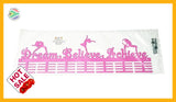 Dream Believe Achieve Figurines 56 Tier Medal Hanger Pink Sports Medal Hangers