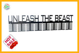 Unleash The Beast 96 Tier Medal Hanger Black Sports Medal Hangers