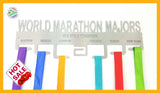 World Marathon Majors 7 Tier Medal Hanger Stainless Steel Brush Finish Sports Medal Hangers