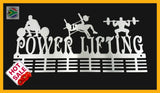 Man Power Lifting 48 Tier Medal Hanger Stainless Steel Brush Finish Sports Medal Hangers