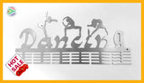 Mixed Dancing 48 Tier Medal Hanger Stainless Steel Brush Finish Sports Medal Hangers