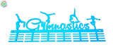 Gymnastics Figurines 48 Tier Medal Hanger Blue Turquoise Sports Medal Hangers