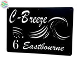 Waves House Sign Wall Art