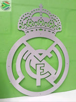 Real Madrid Football Club Crest Mounted Wall Art Design