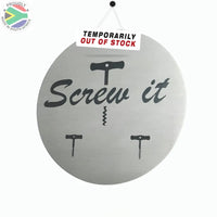 Wine Coasters Laser Etched In Stainless Steel Screw It