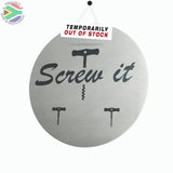 Wine Coasters Laser Etched In Stainless Steel Screw It