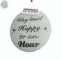Wine Coasters Laser Etched In Stainless Steel Why Limit Happy To An Hour
