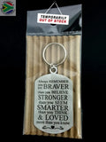 Always Remember You Are Braver Double Sided Laser Engraved Key Ring-Bag Tag Key Rings