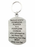 Fearless Coach Single Sided Laser Engraved Key Ring-Bag Tag Key Rings
