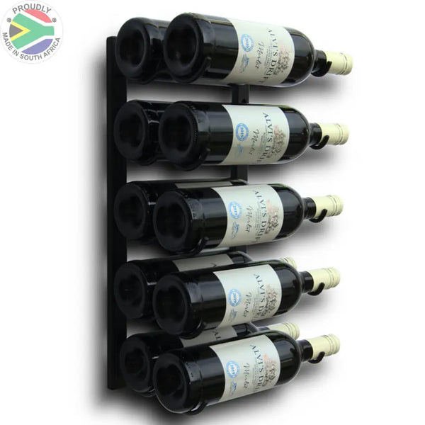 Wine Rack - 30 20 Or 10 Bottle Holder In Black Home Décor