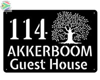 Oak Tree House Sign Wall Art