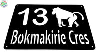 Aluminium House Sign Various Sizes Available Wall Art