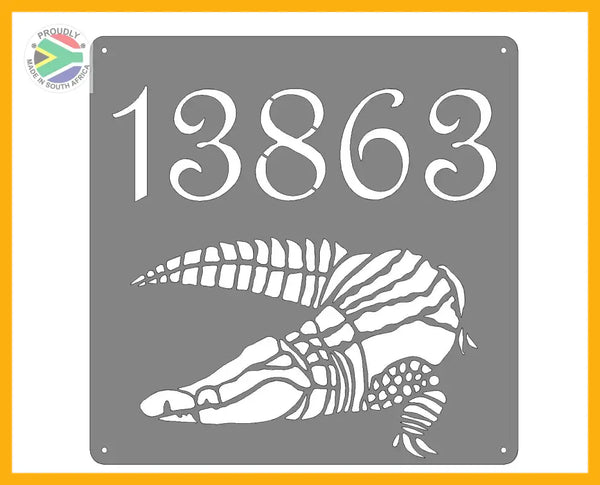 Crocodile House Sign Wall Art
