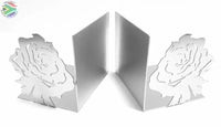 Rose Flower Book Ends Home Décor