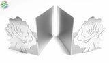 Rose Flower Book Ends Home Décor