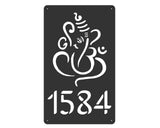 Lord Ganesh Design House Sign Wall Art
