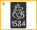 Lord Ganesh Design House Sign Wall Art