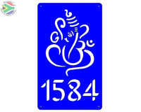 Lord Ganesh Design House Sign Wall Art