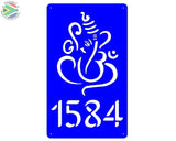 Lord Ganesh Design House Sign Wall Art