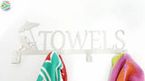 Towels Deckchair 4 Hook Towel Hanger Home Décor