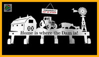 Home Is Where The Dam Is! 6 Hook Key Hook Hooks