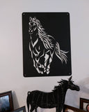 Running Horse Laser Cut Wall Art Wall