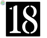 House Number Sign Wall Art