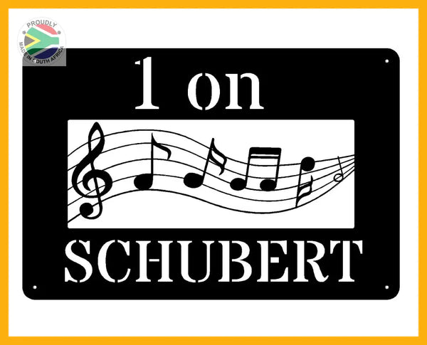 Musical Notes House Sign Wall Art