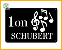 Music Notes House Sign Wall Art