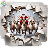 Trendspire Santa’s Reindeer Christmas Stickers - Set Of 2