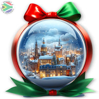 Trendspire Snow Globe Christmas Stickers - Set Of 2