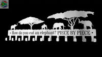 How Do You Eat An Elephant Elephants Under The Trees 12 Hook Key Hooks
