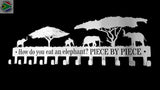 How Do You Eat An Elephant Elephants Under The Trees 12 Hook Key Hooks