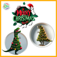 Trendspire Tree-Rex Christmas Stickers - Set Of 3