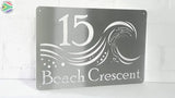Waves House Sign Wall Art