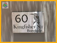 King Fisher Bird House Sign Wall Art