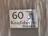 King Fisher Bird House Sign Wall Art
