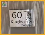 King Fisher Bird House Sign Wall Art