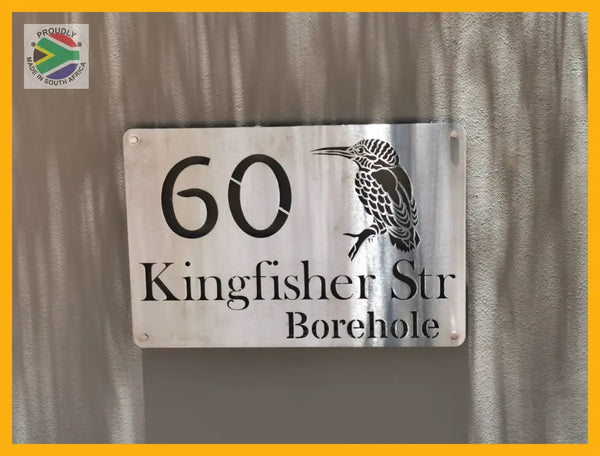 King Fisher Bird House Sign Wall Art