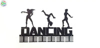3 Figure Dancing 48 Tier Medal Hanger Black Sports Medal Hangers
