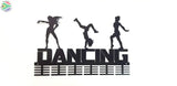 3 Figure Dancing 48 Tier Medal Hanger Black Sports Medal Hangers