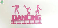 3 Figure Dancing 48 Tier Medal Hanger Pink Sports Medal Hangers