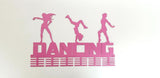 3 Figure Dancing 48 Tier Medal Hanger Pink Sports Medal Hangers